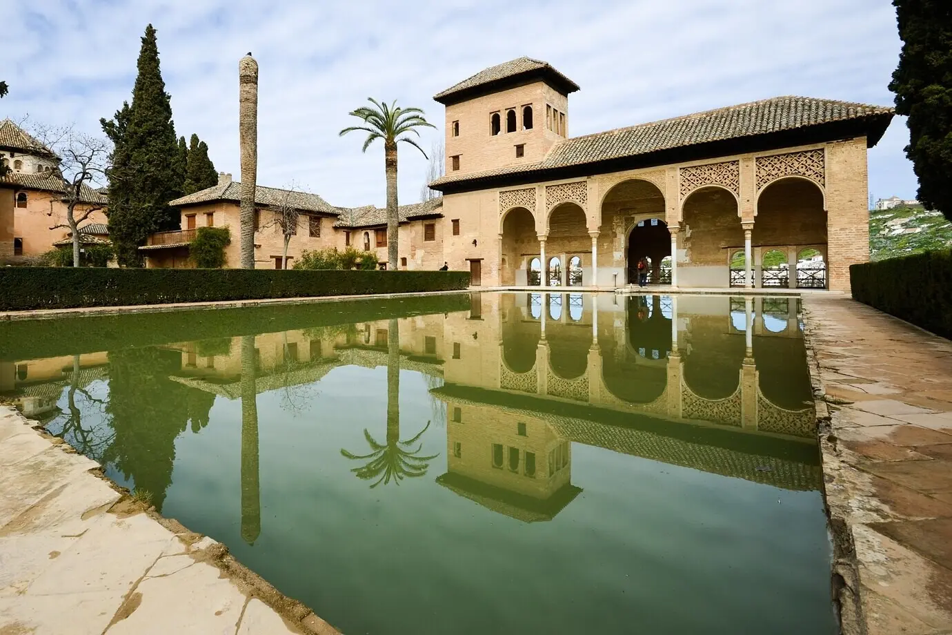 Die Partal-Gärten in der Alhambra.