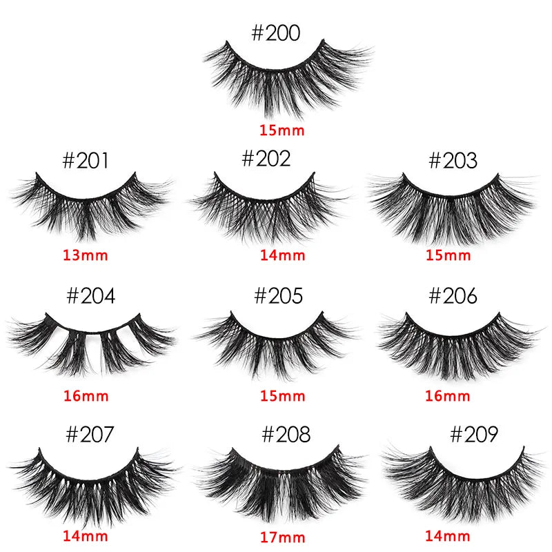 Mink Messy 3d Natural Soft False fluffy Fake EyeLashes - Lushstrand