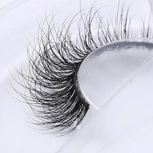 Real Mink Eyelashes Handmade Crossing Lashes Individual Strip - Lushstrand