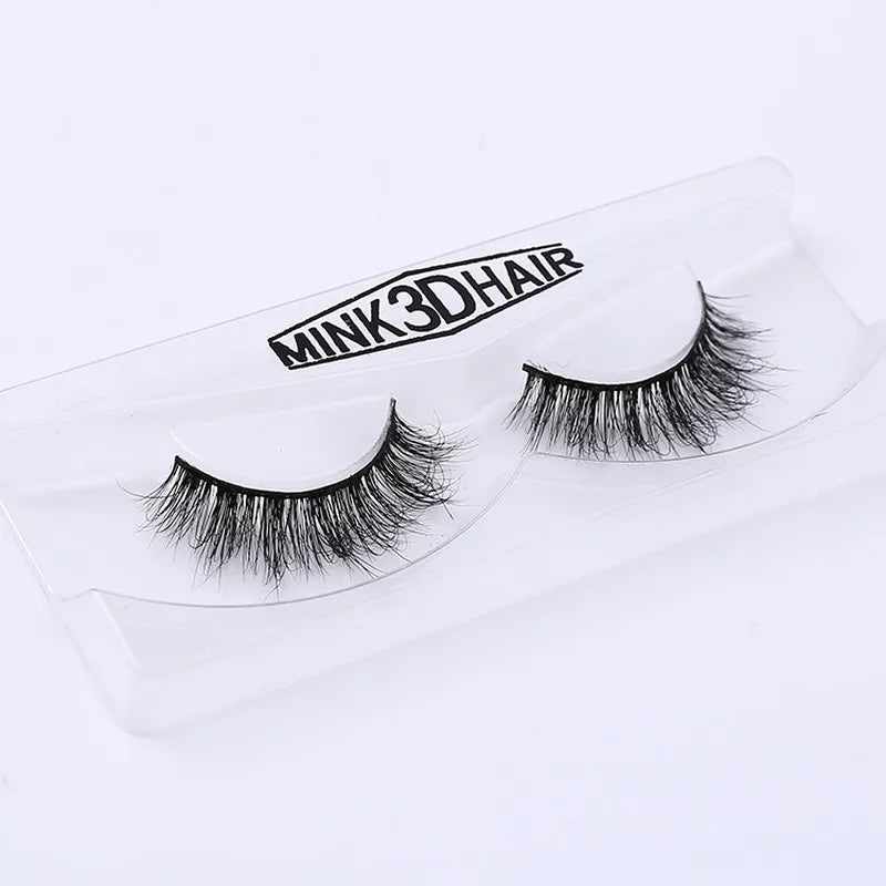 Real Mink Eyelashes Handmade Crossing Lashes Individual Strip - Lushstrand