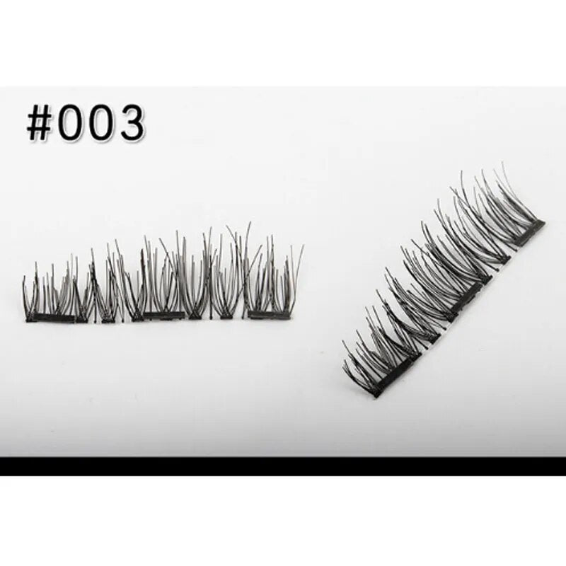 3D Magnetic Fake Eye Lashes Makeup Soft Easy To Wear x3 - Lushstrand