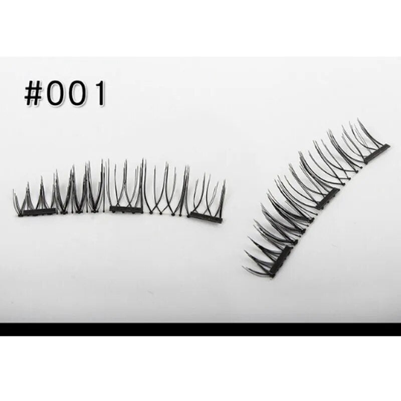 3D Magnetic Fake Eye Lashes Makeup Soft Easy To Wear x3 - Lushstrand