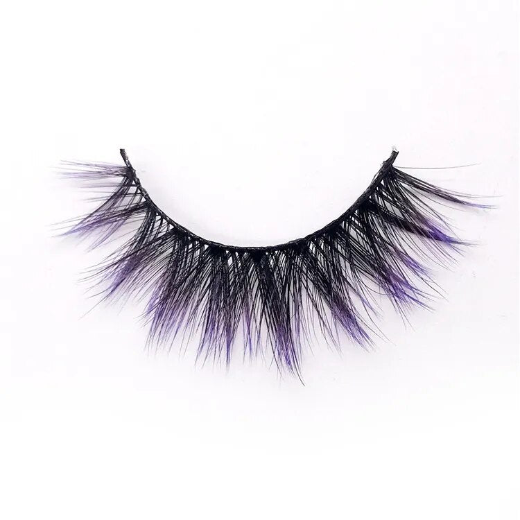 6D Gradient Color Lashes Self-adhesive Fluffy Colorful - Lushstrand