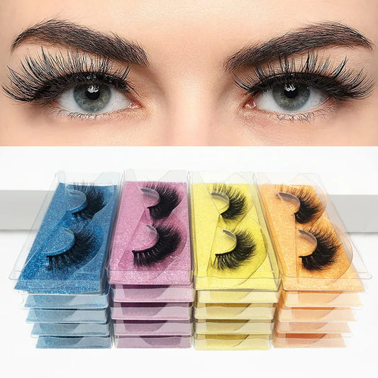 Handmade Fluffy Dramatic Lashes Cruelty Free False Eyelashes - Lushstrand