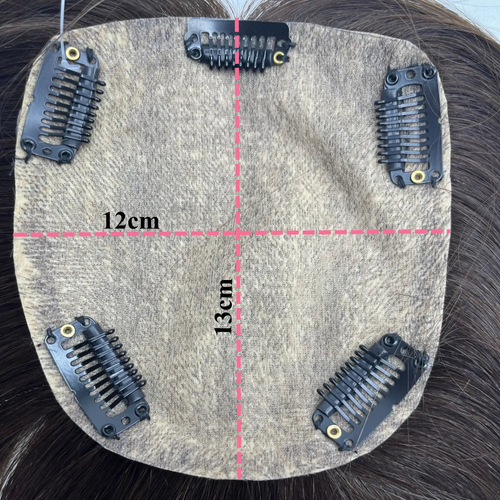 Skin Base Human Hair Topper Free Part Natural Scalp - Lushstrand