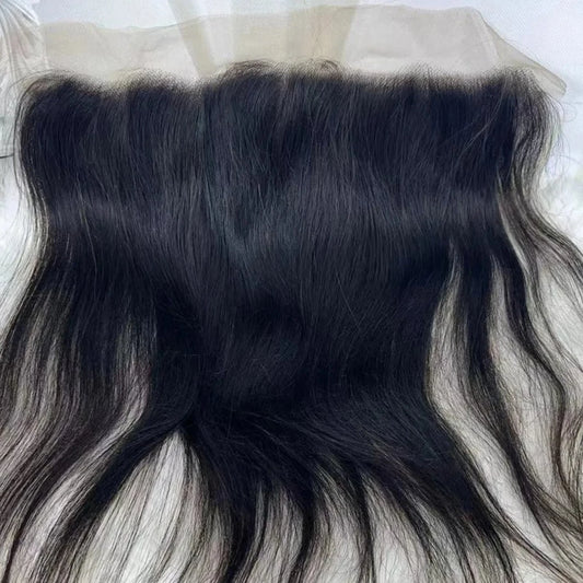 Frontal Brazilian Human Hair Transparent Soft Lace Frontal Invisible Pre Plucked - Lushstrand