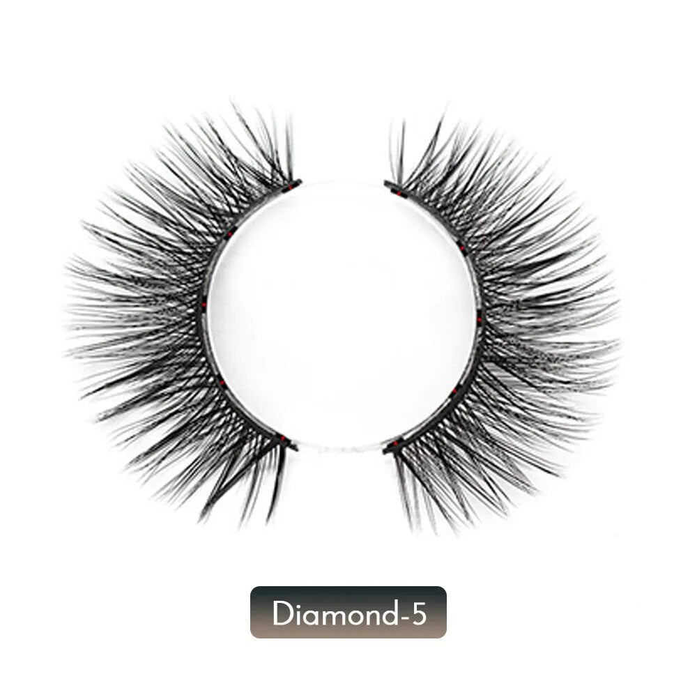 3D Natural Magnetic Eyelashes Invisible Magnetic Lashes - Lushstrand