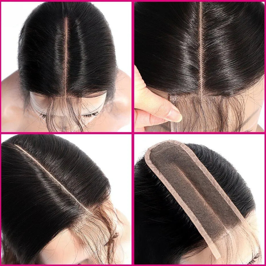 Lace Closure Human Hair Kim k Straight Closure - Lushstrand