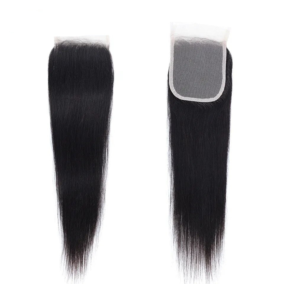 Frontal Transparent Can Be Bleached Brazilian Human Hair Straight Body Wave - Lushstrand