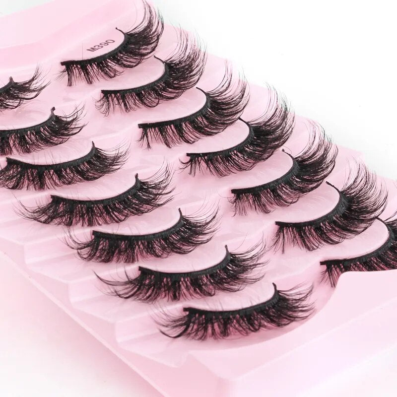 Eyelashes Natural Long Wispy Fluffy 3D Mink Lashes Extension - Lushstrand