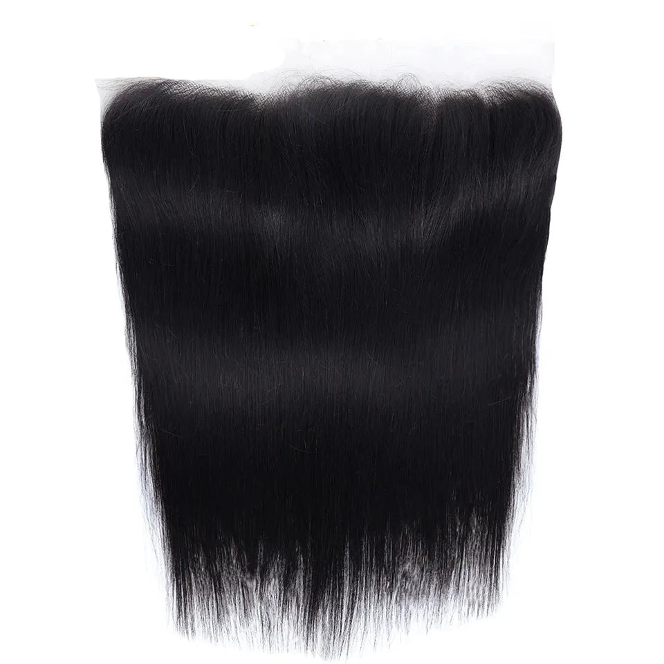 Frontal Transparent Can Be Bleached Brazilian Human Hair Straight Body Wave - Lushstrand