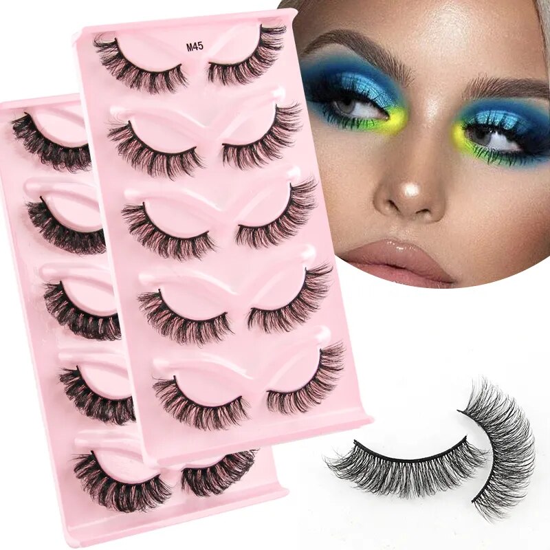 Cat-Eye 3D Mink Eyelashes Curled Winged - Lushstrand