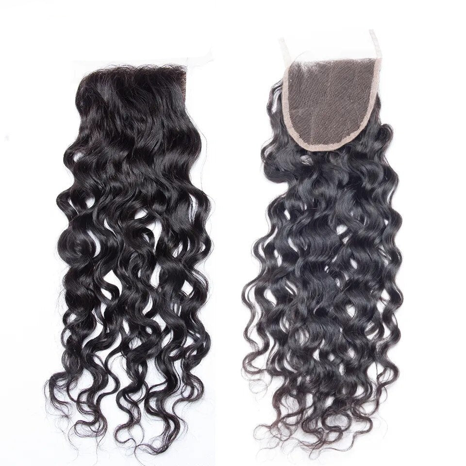 Water Wave Lace Frontal Human Hair For Black Women - Lushstrand