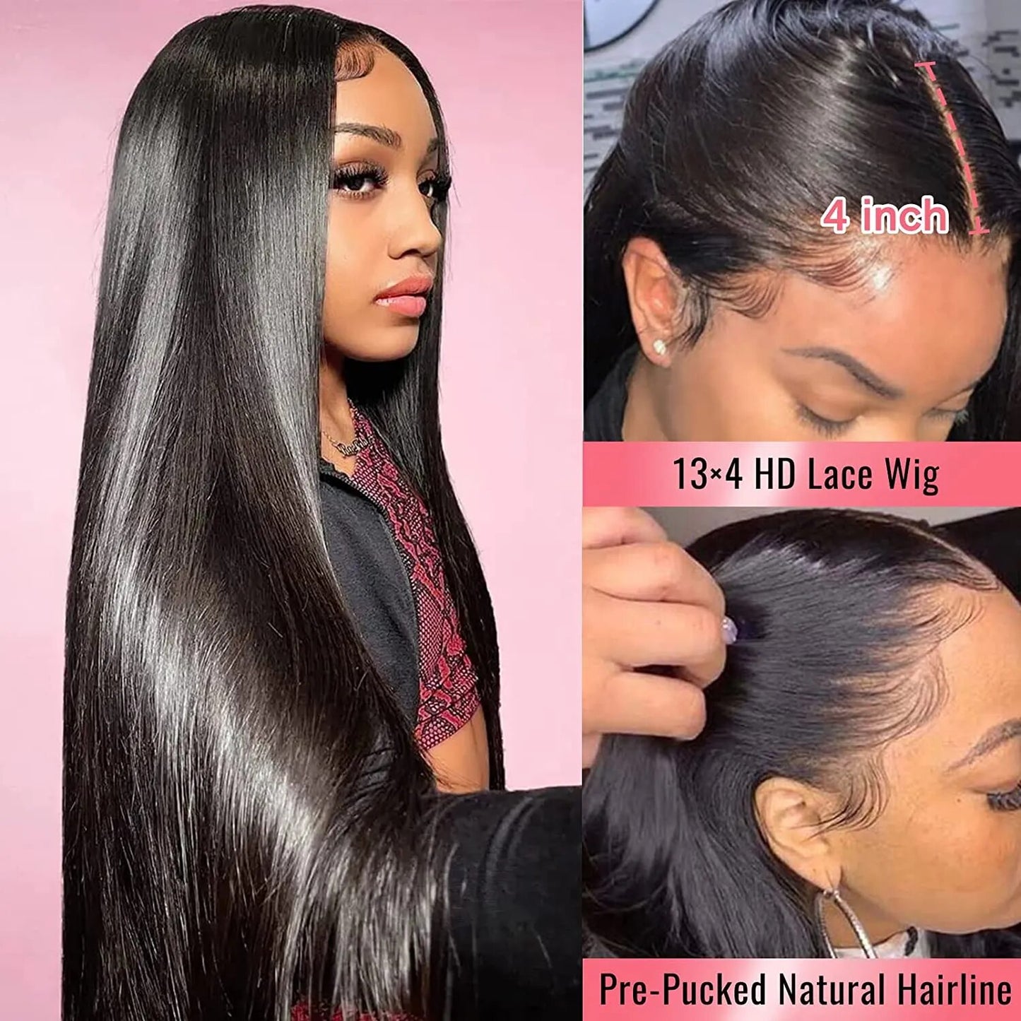 HD Transparent Body Wave Lace Frontal Wig - Lushstrand