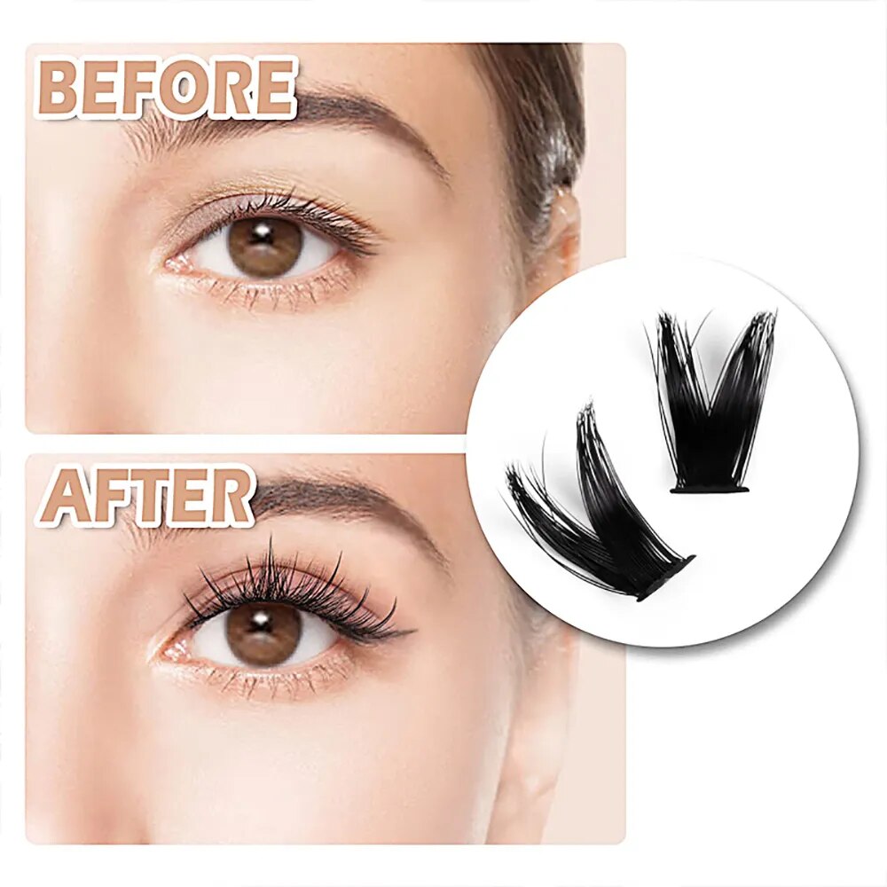 Cluster Lashes 200pcs DIY Eyelash Extension D Curl - Lushstrand