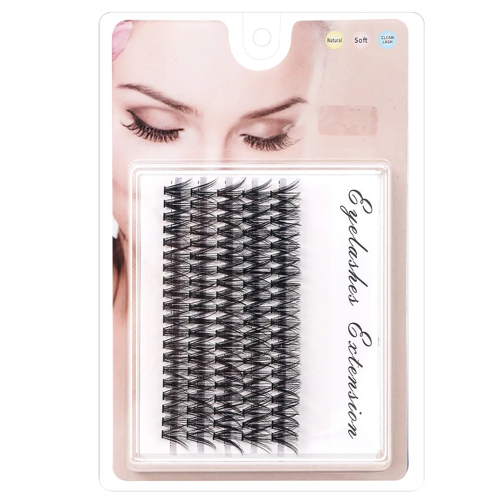 100 Clusters Eyelash Extension Natural Individual - 40D/20D/10D Mink Eyelashes - Lushstrand