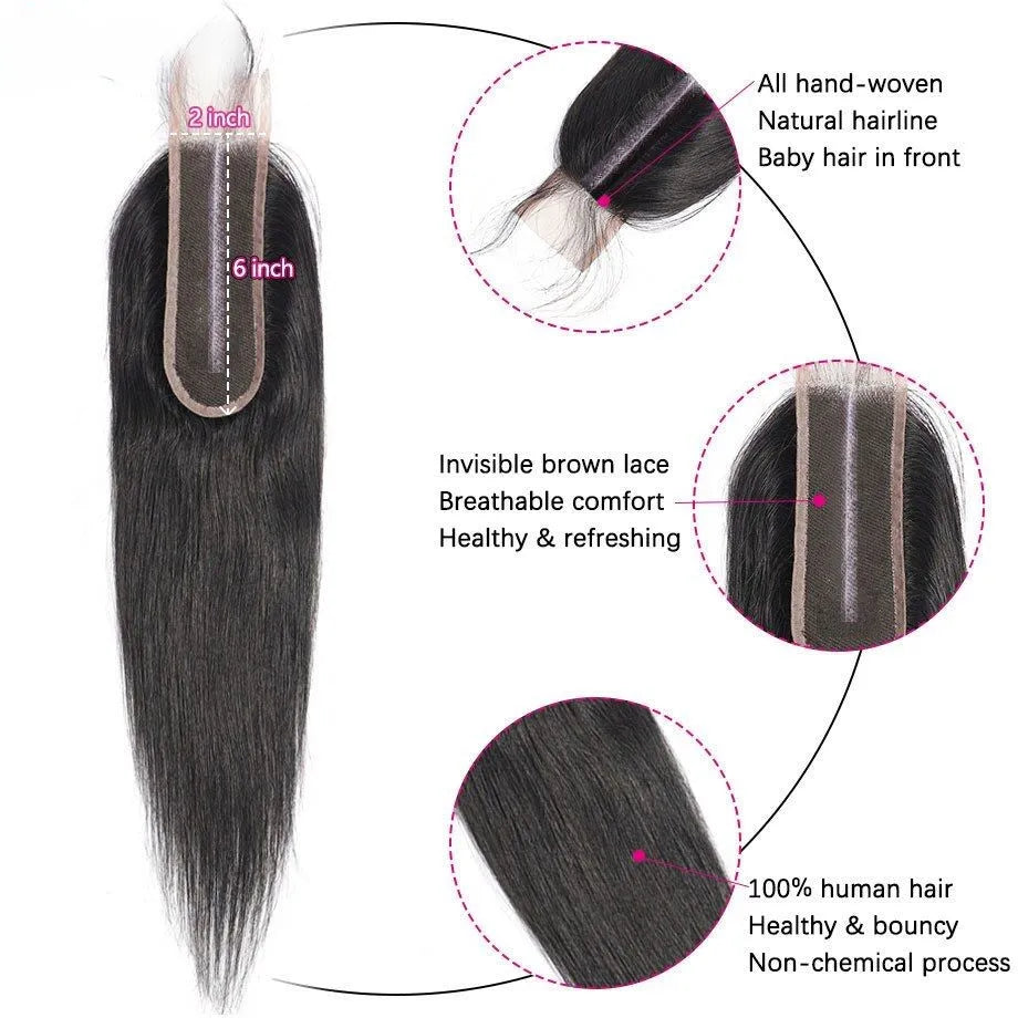 Lace Closure Human Hair Kim k Straight Closure - Lushstrand