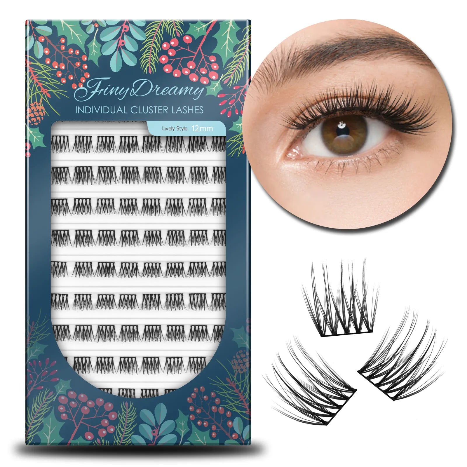 Volume Cluster Lashes 80PCS DIY Individual Eyelashes Extension Natural Segmented - Lushstrand