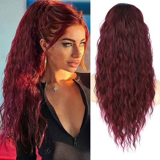 Long Curly Wavy Ponytail Hair Extension for Women - Lushstrand