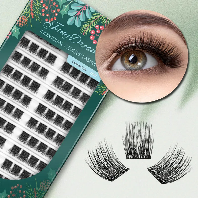 Volume Cluster Lashes 80PCS DIY Individual Eyelashes Extension Natural Segmented - Lushstrand