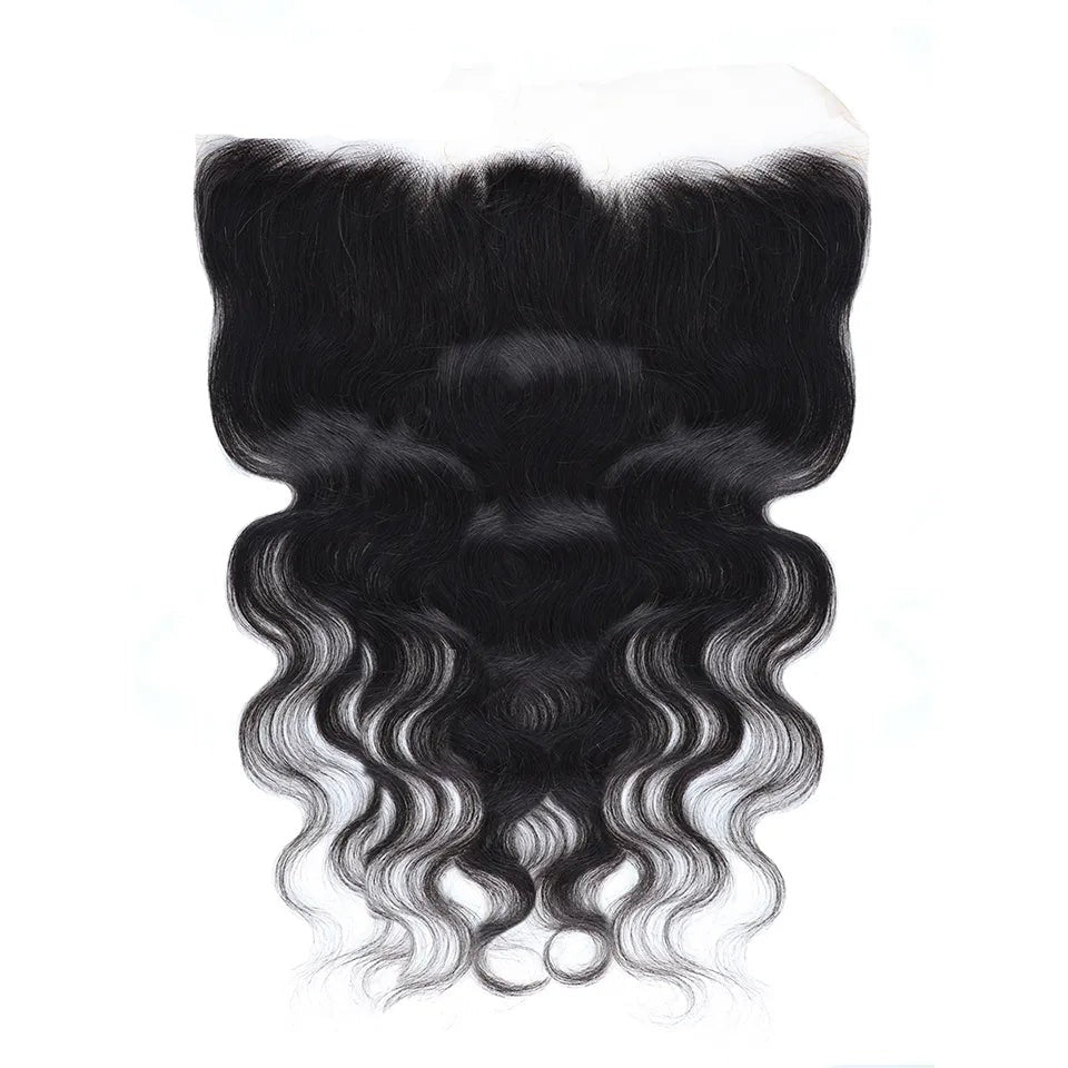 Frontal Transparent Can Be Bleached Brazilian Human Hair Straight Body Wave - Lushstrand