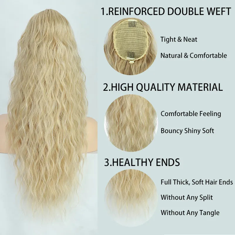 Long Curly Wavy Ponytail Hair Extension for Women - Lushstrand