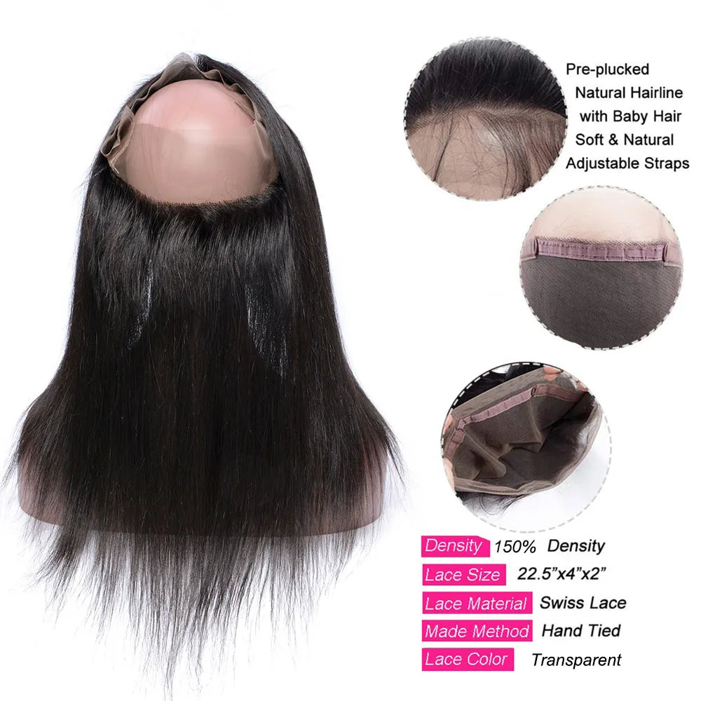 Frontal Only Straight Newmi 360 Lace Closure - Lushstrand