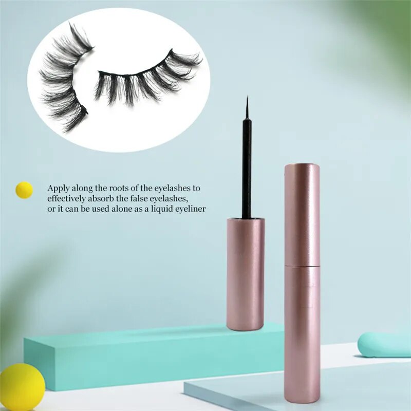 Set Waterproof Lasting Naturally Magnetic Eyelashes - Lushstrand