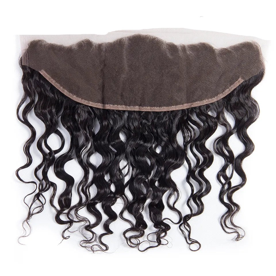 Water Wave Lace Frontal Human Hair For Black Women - Lushstrand