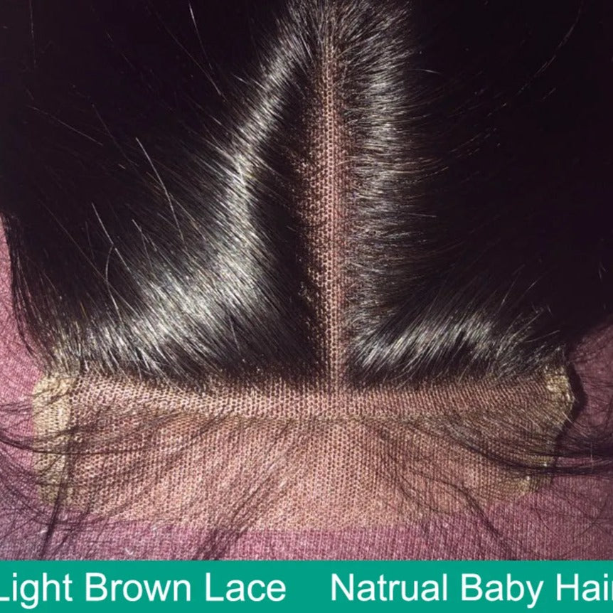 Light Brown Lace Closure With Baby Hair - Lushstrand