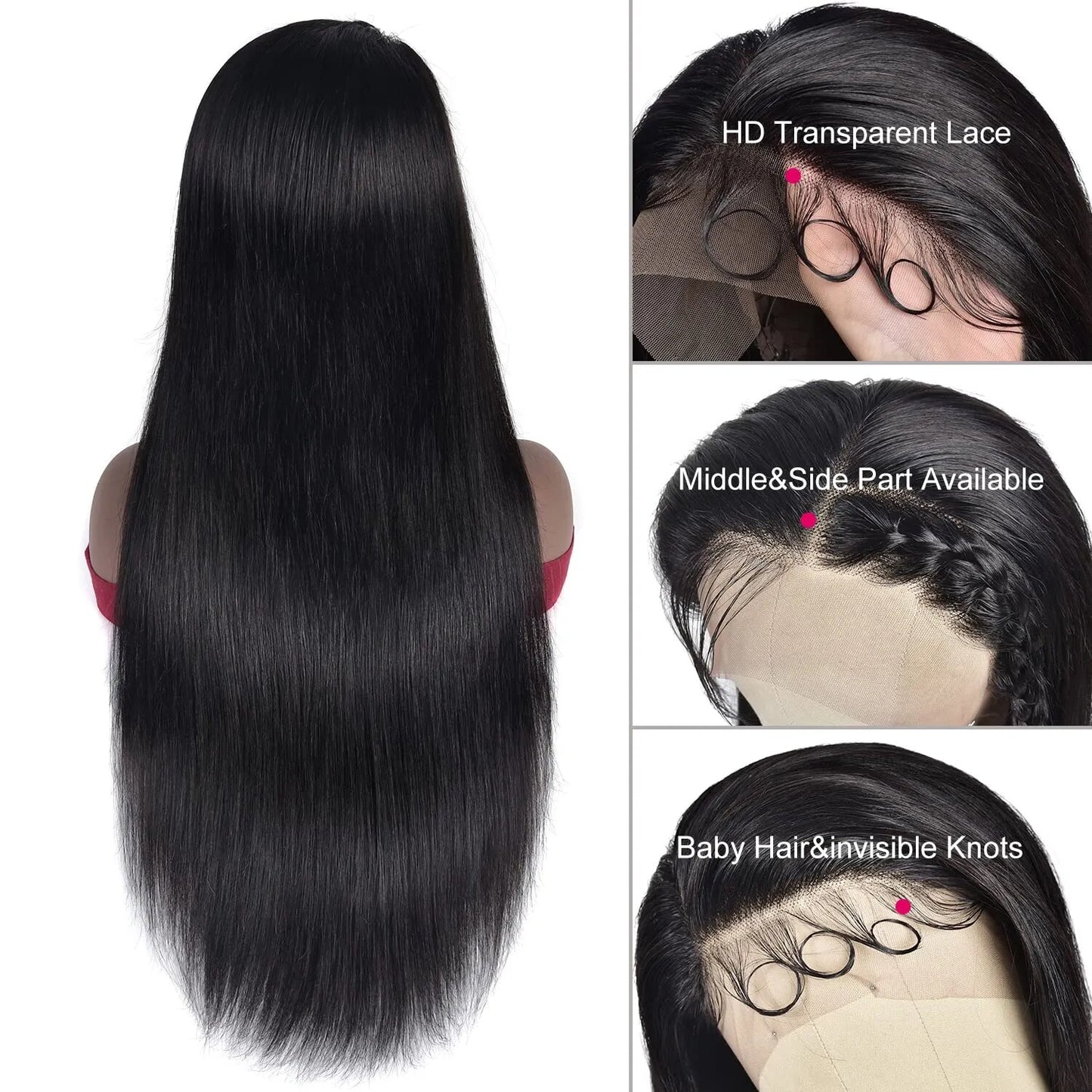 HD Transparent Body Wave Lace Frontal Wig - Lushstrand