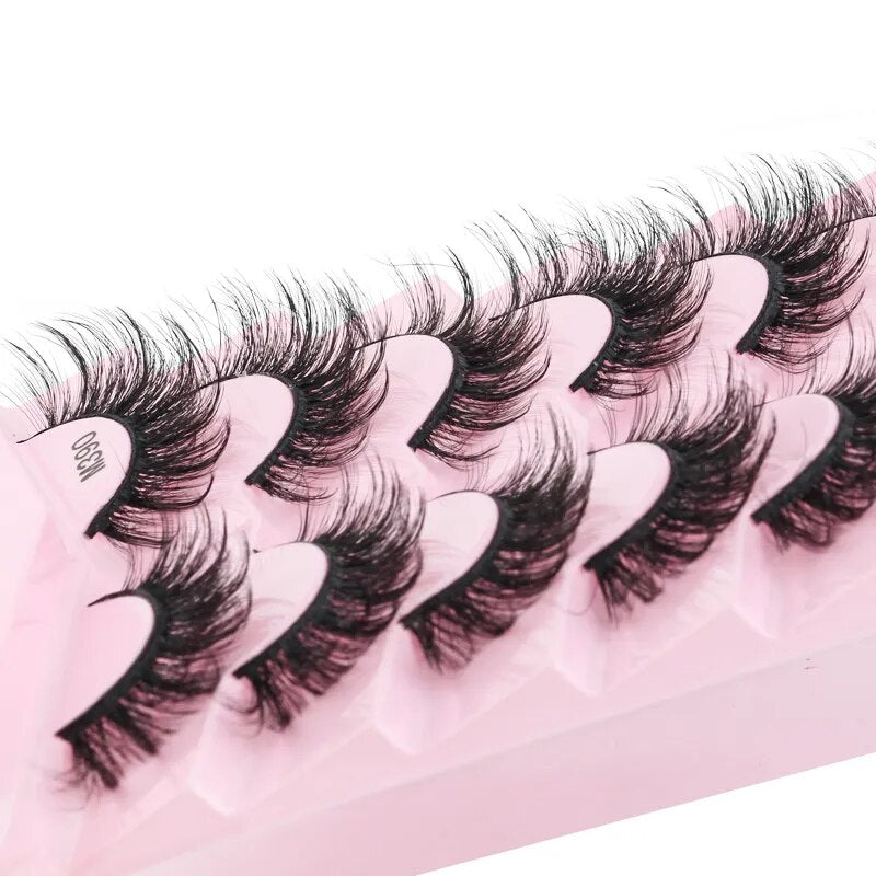 Eyelashes Natural Long Wispy Fluffy 3D Mink Lashes Extension - Lushstrand