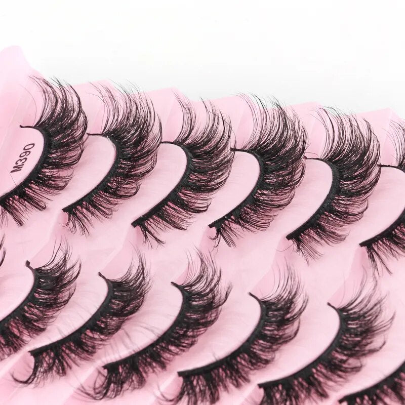 Eyelashes Natural Long Wispy Fluffy 3D Mink Lashes Extension - Lushstrand