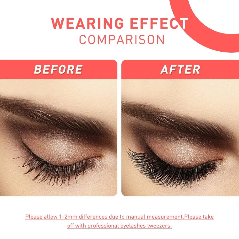 Handmade Fluffy Dramatic Lashes Cruelty Free False Eyelashes - Lushstrand