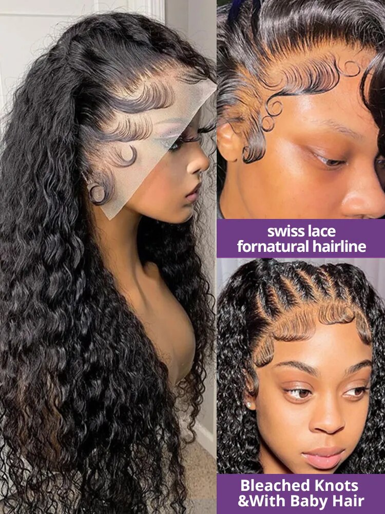 Loose Deep Wave 200 Density 360 Lace Frontal Human Hair - Lushstrand