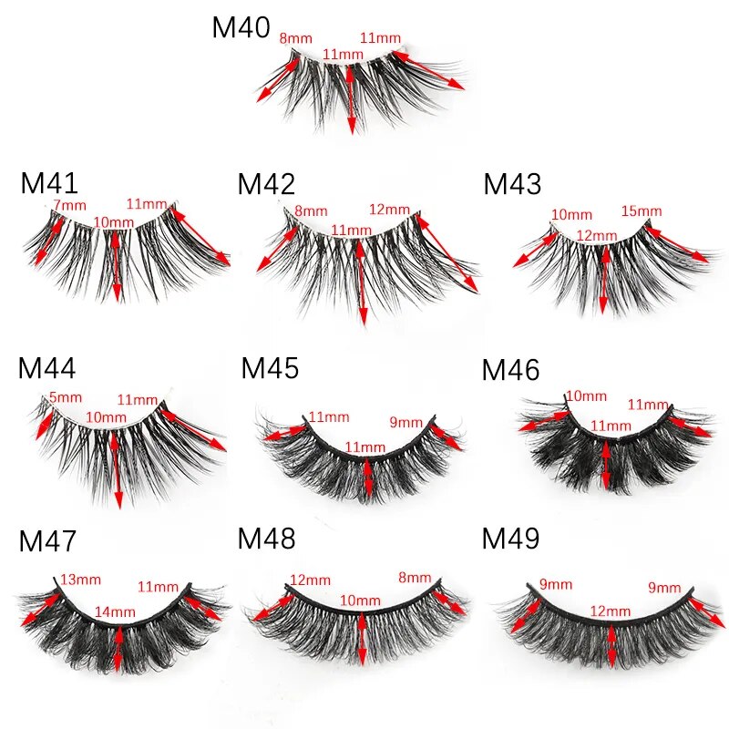 Cat-Eye 3D Mink Eyelashes Curled Winged - Lushstrand