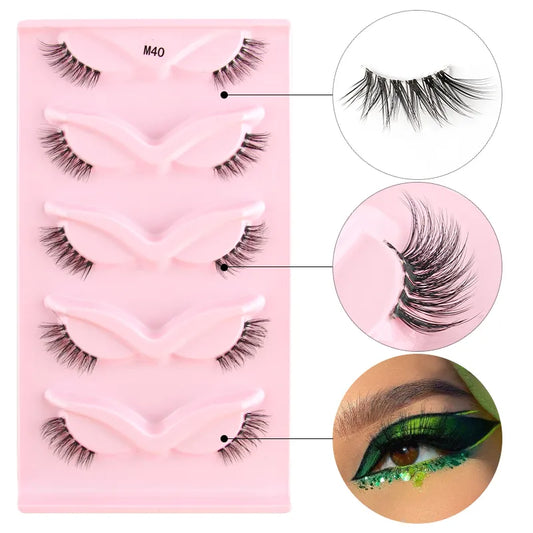 Cat-Eye 3D Mink Eyelashes Curled Winged - Lushstrand