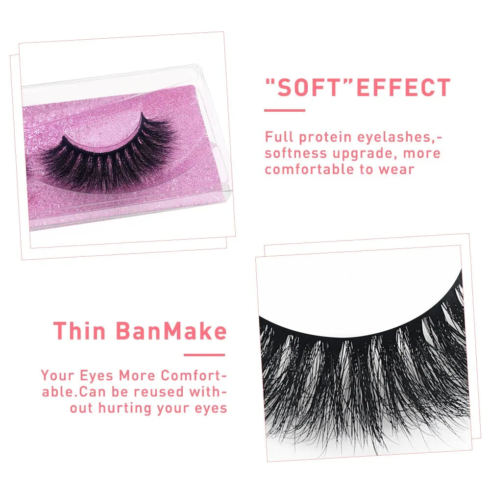 Handmade Fluffy Dramatic Lashes Cruelty Free False Eyelashes - Lushstrand