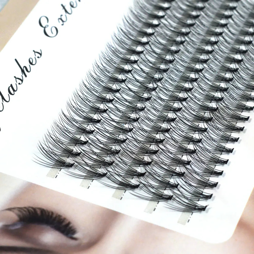 100 Clusters Eyelash Extension Natural Individual - 40D/20D/10D Mink Eyelashes - Lushstrand